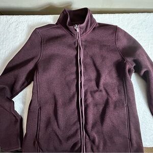 G.H. Bass & Co. Plum Full-Zip Jacket Size L
